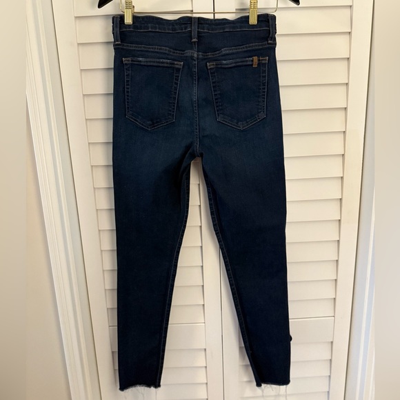 Joe's Jeans Women’s High Rise Skinny Ankle Raw Hem Dark Wash Jeans Size 29 - Picture 7 of 11